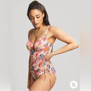 NWT Panache Paradise Balconnet Vibrant Floral Tankini Size 36E